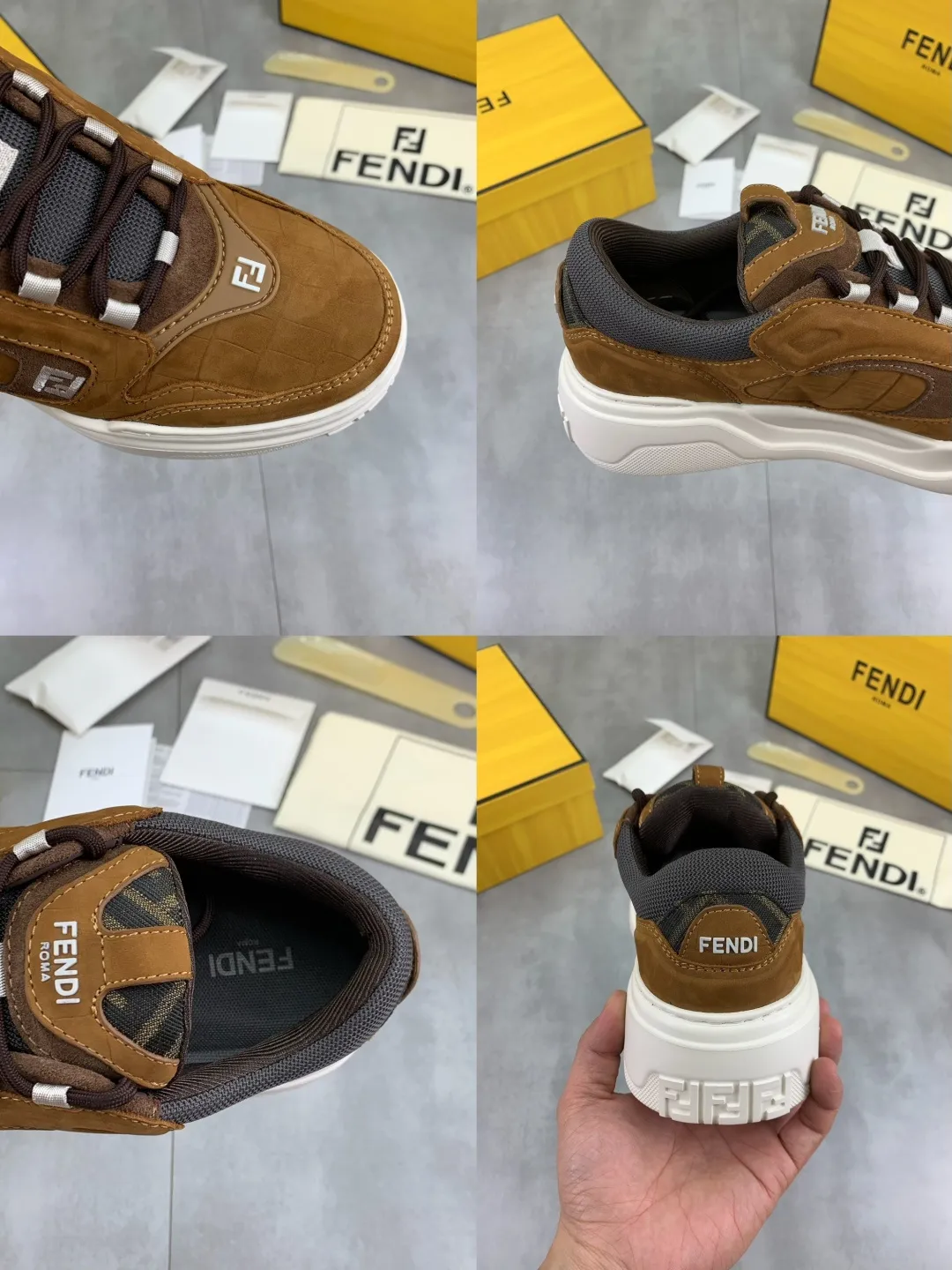 Men's Men's Shoes 💰P800 New Style 💰💎💎💎Summer Hot Style [FENDI Fendi] Top Version 🆕New slip-on sneakers, wavy soles engraved with original words. Embossed Fendi Flow lettering on the heel. The upper is made of high-end calfskin and breathable materials. Original lining with tone-on-tone details decorated with innovative handcrafting techniques. Ultra-light and wear-resistant TPU and IP foam soles, overall lightweight and comfortable. Size:39-44 (38 45 can be customized)